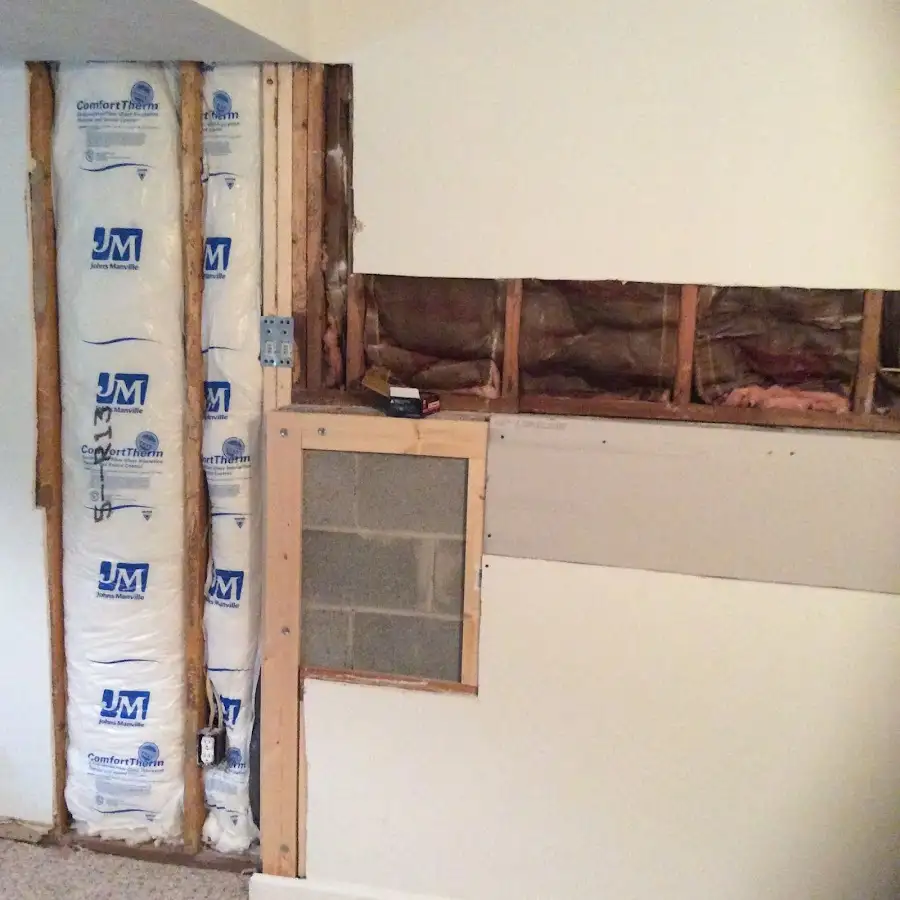 Wall insulation replacement during Contents Cleaning & Restoration in Willard
